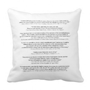 Anti Federal Reserve Logo with Famous Quotes 2 Pillows