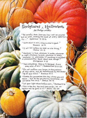 Bible Verses for Halloween - I will make sure my kids know these for ...