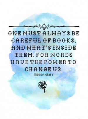 Tessa Gray Quote, infernal devices quote