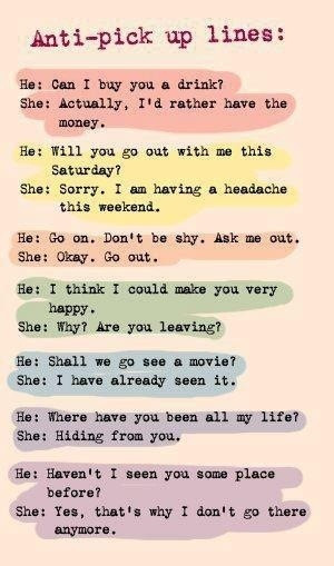 Funny Anti-pickup Line Quotes