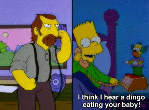 Bart tells Australian guy 