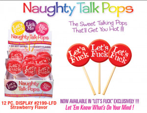 Naughty Talk Pops Display | HP2199