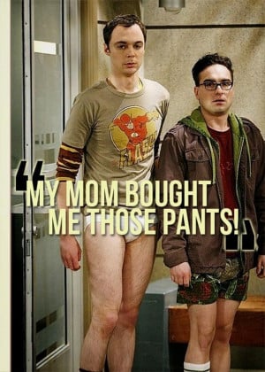 sheldon cooper, without pants, funny quotes