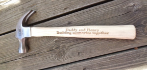 HAMMER FATHER & CHILD Son Or Daughter Engraved Hammer For Dad Building ...