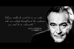 Jack Lemmon quote on acting
