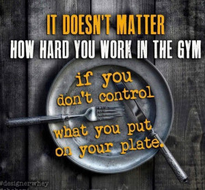 You can't out train a bad diet!!!!! AMEN! Even if you run miles on ...