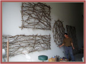 art made with twigs