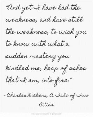 Dickens, A Tale of Two Cities, chapter 13 is the most touching ...