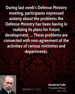 During last week's Defense Ministry meeting, participants expressed ...