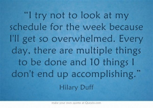 Don’t Always #Look at Your Busy Schedule