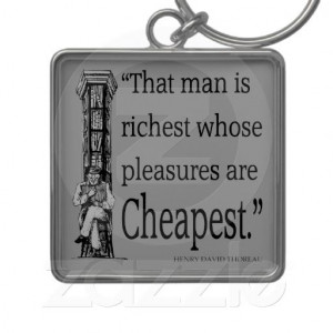 Thoreau Quote - Happiness - Quotes Sayings Keychains