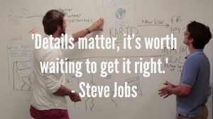 their attention to detail reminded us of this jobs quote