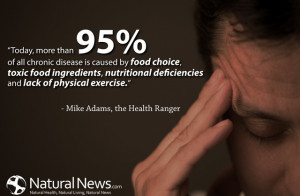than 95% of all chronic disease is caused by food choice, toxic food ...
