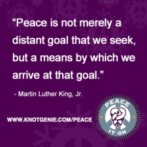 Peace - Martin Luther King Quote