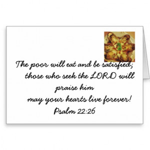 Eat your fill. God bless you. Bible verse. Stationery Note Card