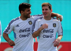 Video: Sergio Aguero gets stuck in to Lionel Messi over rivals' quotes
