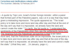 ... quote, the Guardian commendably amended the text and appended the