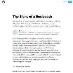 The Signs of a Sociopath: How to Spot Mr or Ms Cold and Charming Some ...