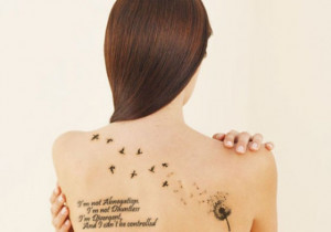 Bird Tattoo Quotes Dandelion