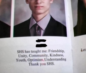 Selection of funny and smart yearbook quotes.
