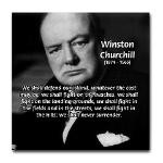 Churchill Fear of Truth Tile Coaster