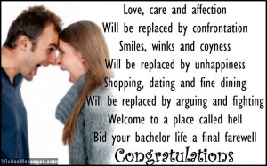 Funny Wedding Card Poems: Congratulations for Getting Married