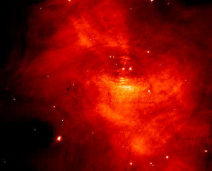 Christian art, hubble space telescope image, crab nebula