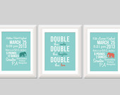 ... Twin Elephant Nursery Decor, Twin Quote, Elephant Nursery, Twin Boys