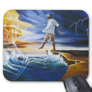 Stepping Out On Faith (for women) Mouse Mats