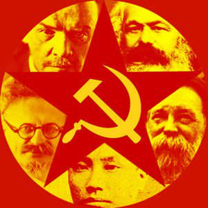 Hammer, sickle and the red star are universal symbols of communism ...