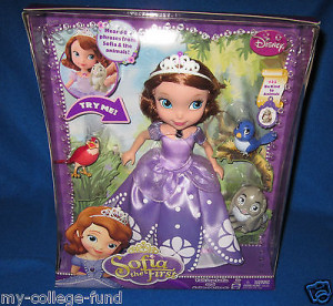 DISNEY SOFIA THE FIRST Talking Sofia And Animal Friends NEW!!