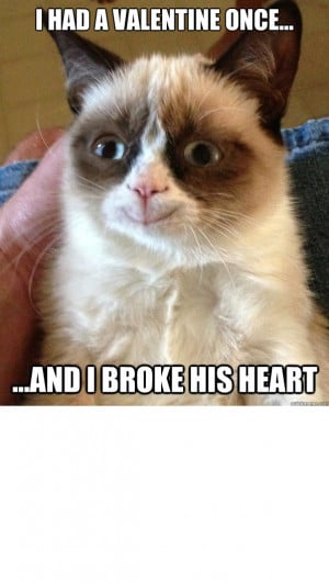 Grumpy cat- Valentine's Day!