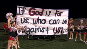 Texas Cheerleaders Take Bible Banner Fight to State Supreme Court