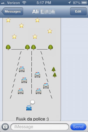 funny iphone emoji fck the police
