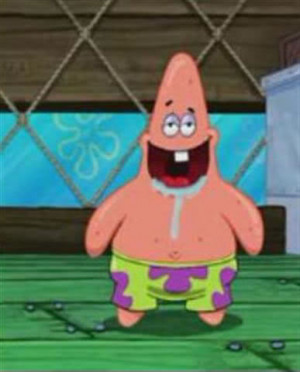 ... picked spongebob....I LOVE PATRICK he is sooooooo cute and funny lol