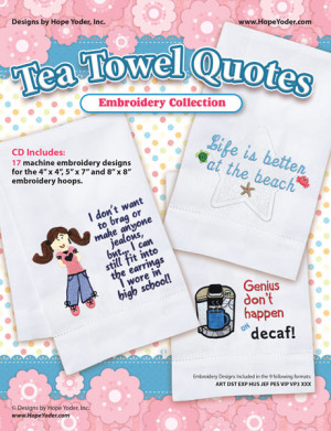 kitchen towel machine embroidery designs