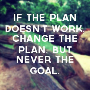 Stick to your ‪#‎Goal