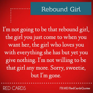 Rebound Girl Quotes