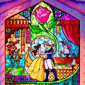 Beauty And The Beast Stained Glass From Movie