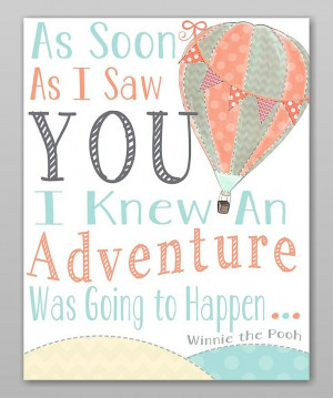 This Hot Air Balloon 'Adventure' Print by Farmhousefive Art for Kids ...