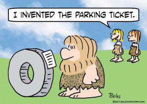 ... parking ticket (medium) by rmay tagged ticket,parking,invented,caveman