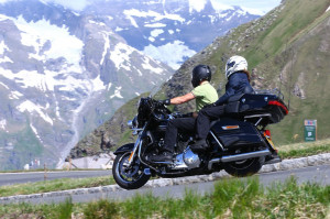 Riding the Grossglockner High Alpine Road with Miss W onboard the H-D ...