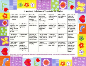 christian affirmations | ... Calendars of Daily Christian Love ...