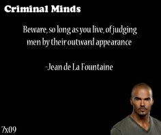 ... their outward appearance-- Jean de La Fountaine said by D. Morgan More