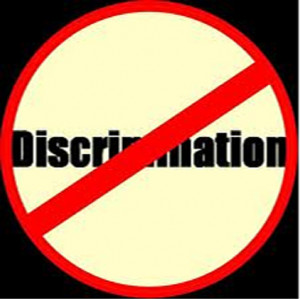 Discrimination is a person that treats and other person bad because is ...