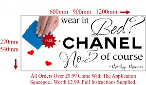 ... Monroe Bedroom Sexy Adult Quote Wall Sticker / Wall Art Home Decor