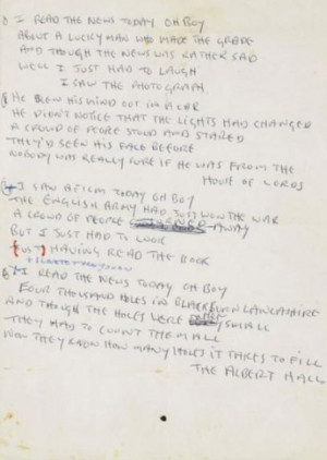 John Lennon : Une chanson écrite à la main retrouvée....Regardez le ...