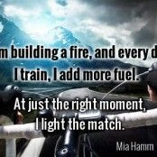 Mia Hamm Quotes Play For Her Volleyball Mia hamm, soccer, quotes,