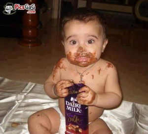 incoming search terms baby eating chocolate baby eat chocolate ...