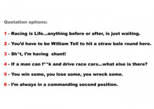 Racing Quotes Motorsport quotes